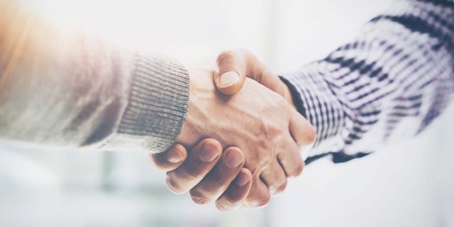 Ein Handschlag